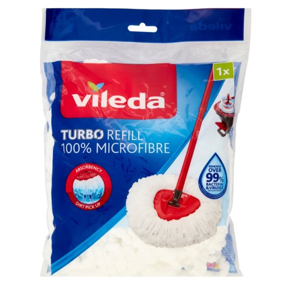 VILEDA TURBO SMART REFILL 100% MICROFIBRE 