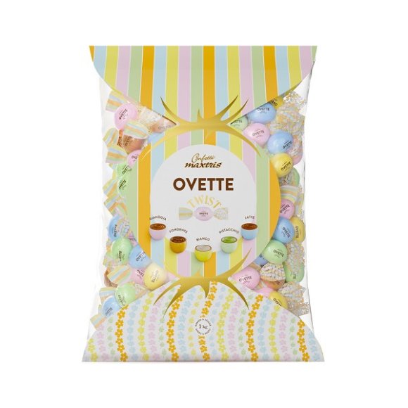 Maxtris - Confetti "Ovette Cream" Incartati In Busta da 1 Kg