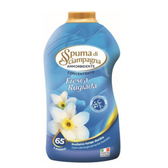 SPUMA DI SCIAMPAGNA AMMORBIDENTE CONCENTRATO FRESCA RUGIADA 65 LAVAGGI