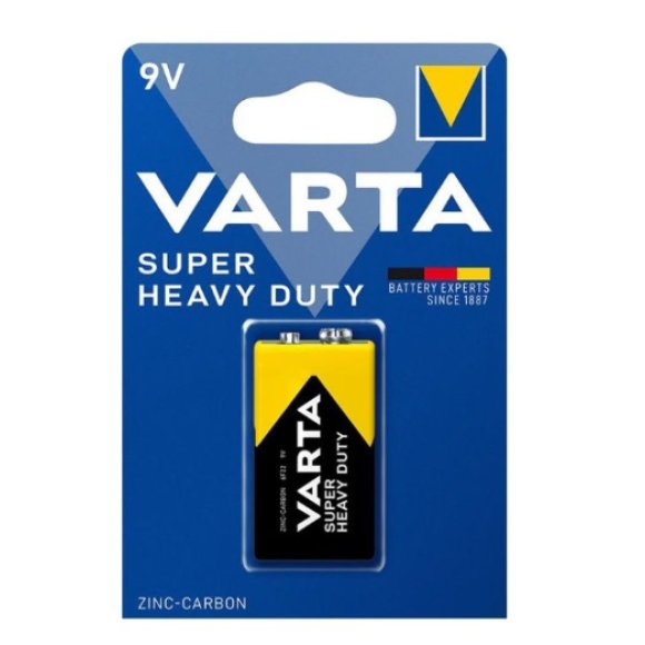 VARTA PILA 9 VOLT ZINCO