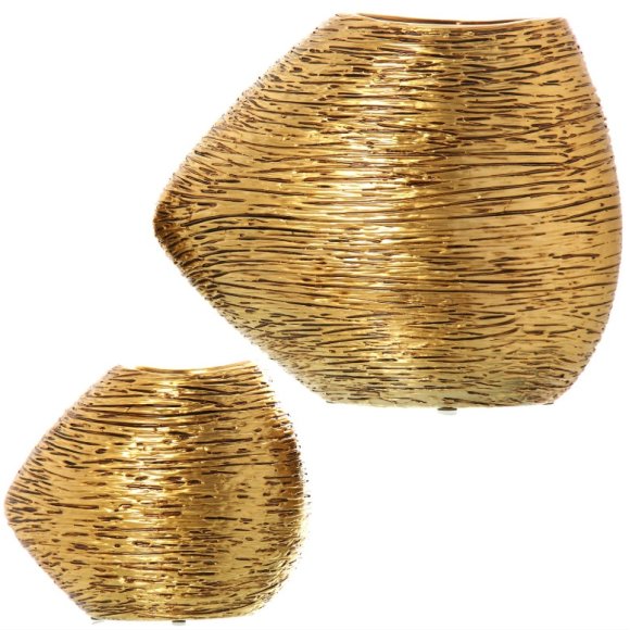 SET 2 VASI CERAMICA - ORO