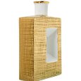 VASO CERAMICA BIANCO E ORO 28 CM