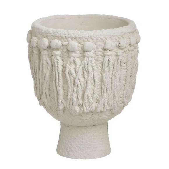 VASO IN CEMENTO BIANCO