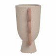 VASO IN CEMENTO ECRU ARANCIONE