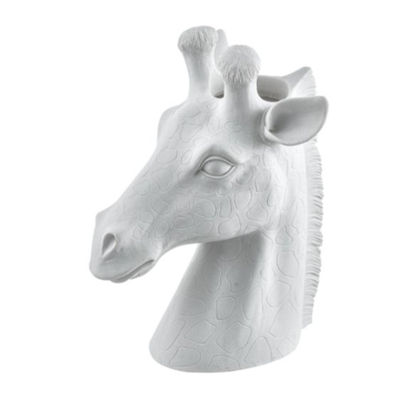VASO RESINA TESTA GIRAFFA 