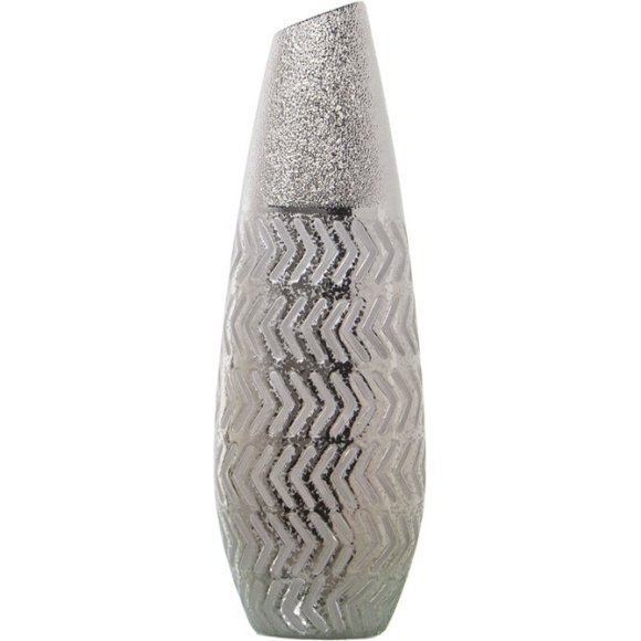 VASO IN CERAMICA ARGENTATO