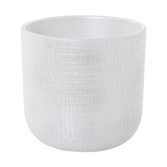 PORTAVASO IN CERAMICA MEDIO - BIANCO