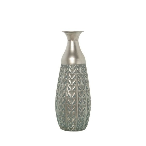 VASO IN METALLO ARGENTATO 56 CM
