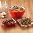 VASSOIO APERITIVO RETTANGOLARE - CILIEGIE