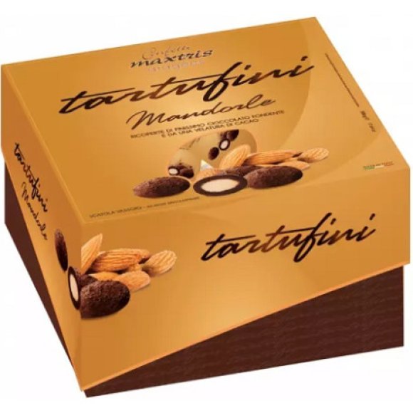 Maxtris - Vassoio Tartufini Mandorla Fondente - 500 gr