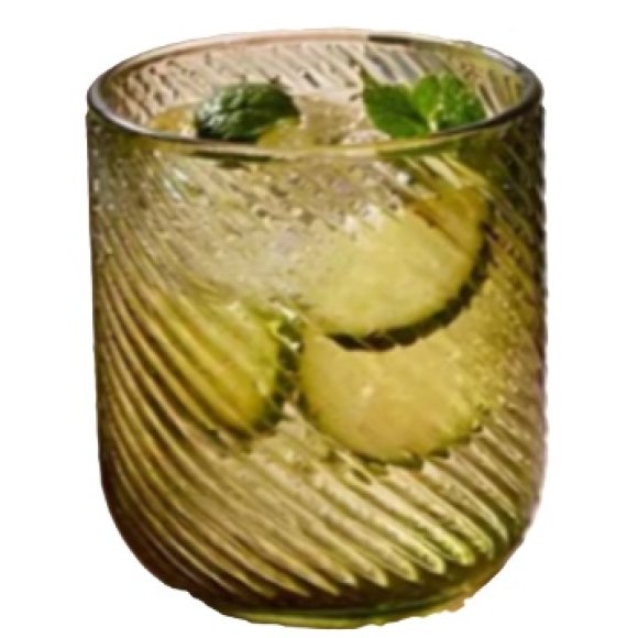 SET 6 BICCHIERI CRISTALLO VERDE 260 ml 7x 9cm SET 6 BICCHIERI CRISTALLO VERDE 260 ml 7x 9cm