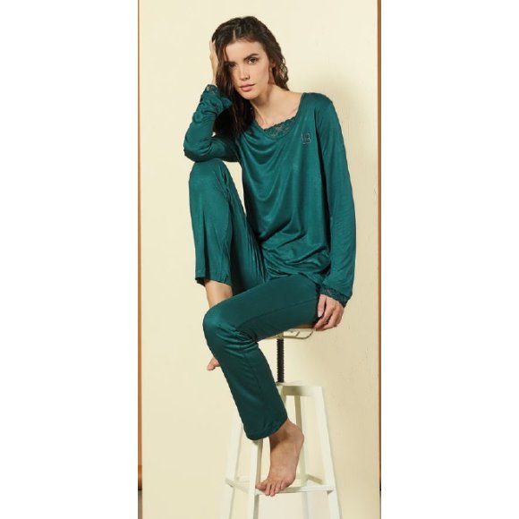 PIGIAMA DONNA GIROCOLLO 96893 LUNGO