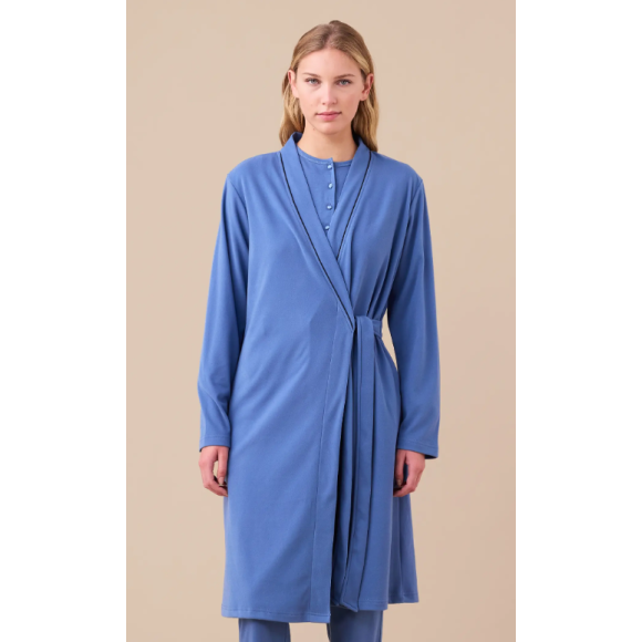 NOI DI NOTTE-Vestaglia Donna Micropile Soft-Touch Articolo Unito GE2988