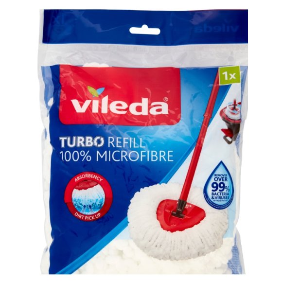 vileda Turbo Smart Refill in microfibra, 1 pz