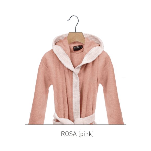 VINGI - ACCAPPATOIO JUNIOR TAGLIA 12/14 - ROSA