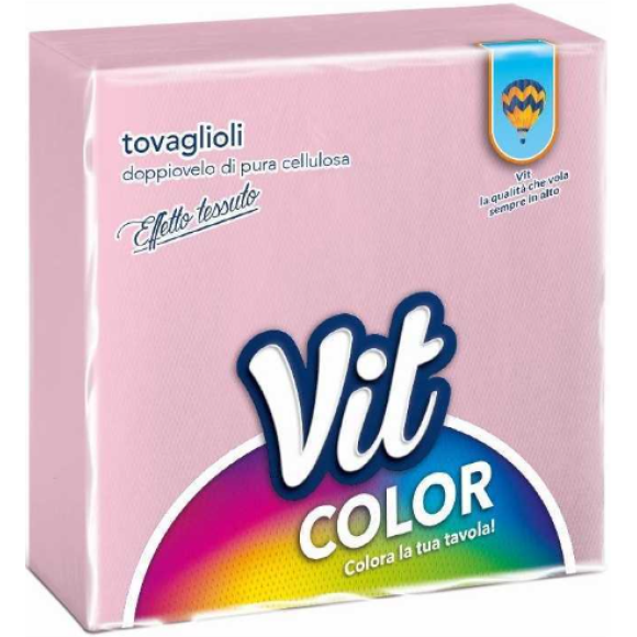VIT Tovaglioli 33×33 cm – Rosa (50 pz)