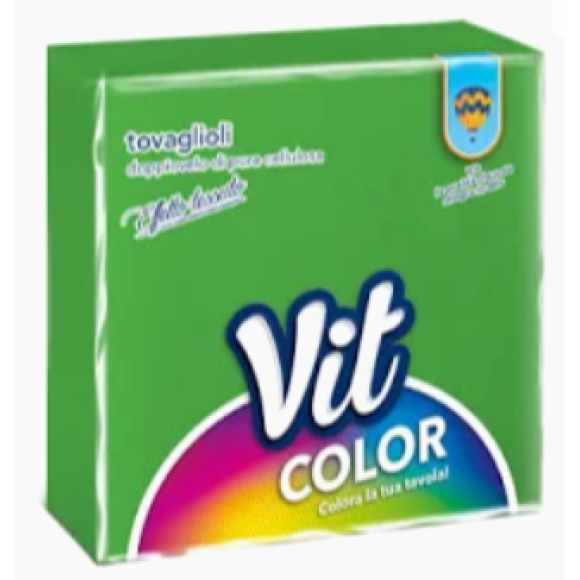 VIT Tovaglioli 33×33 Verde 50 pz