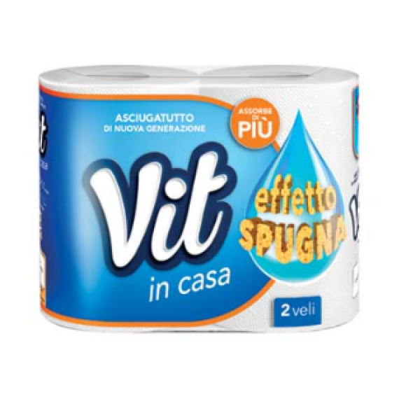 VIT ASCIUGATUTTO X2 ROTOLI EFETTO SPUGNA