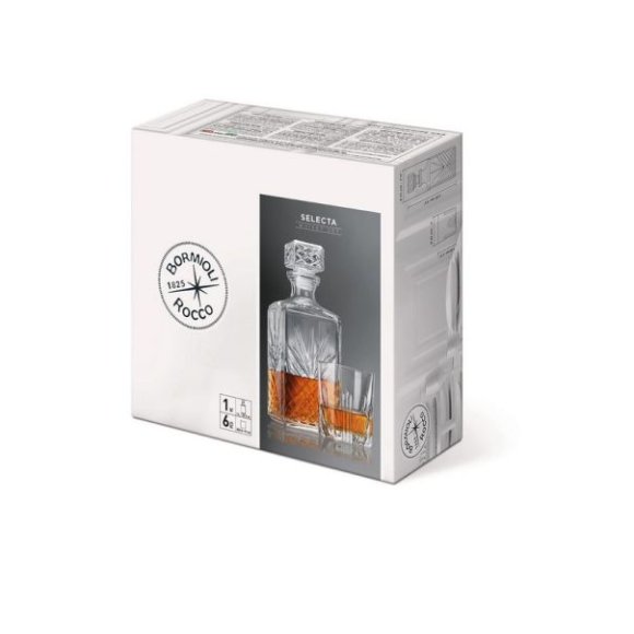 BORMIOLI - SERVIZIO BICCHIERI WHISKY "SELECTA" - 7 PEZZI
