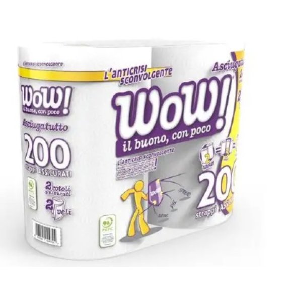 WOW ASCIUGATUTTO 2 ROTOLI 02WP20