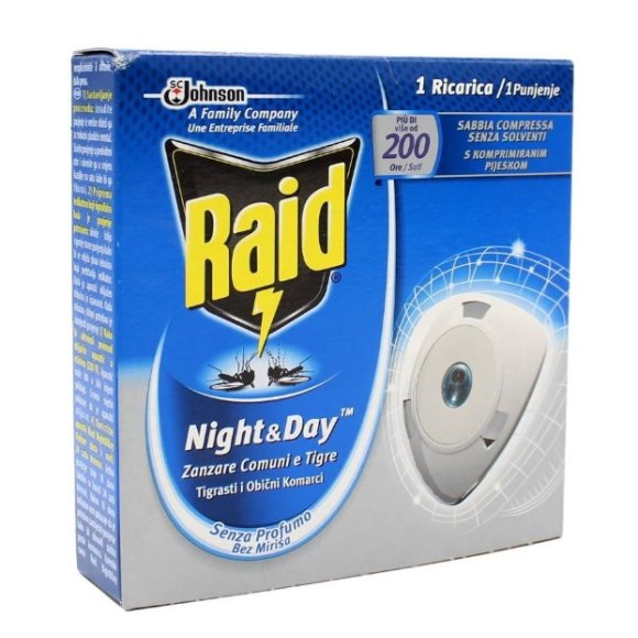RAID NIGHT E DAY ZANZARE RICARICA RAID NIGHT E DAY ZANZARE RICARICA